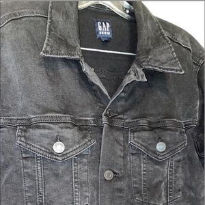 GAP Faded Black Denim Jacket